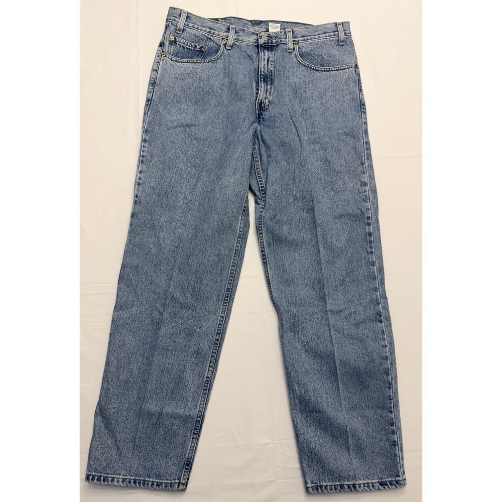 Levis 550 Jeans Mens‎ 38x30 Blue Light Wash Relaxed Fit Tapered Denim Pants